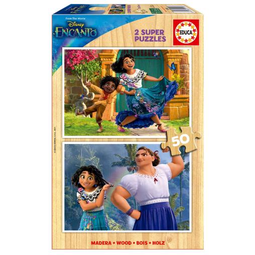 Puzzle Educa Disney Encanto 2 x 50 Pzs Madera