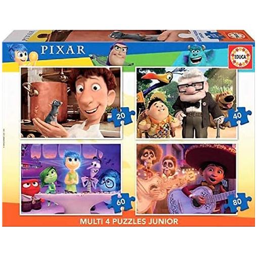 Puzzle Educa Disney Pixar Multi Progresivo 20+40+60+80 pzs