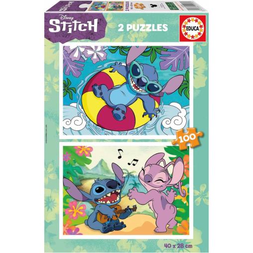 Puzzle Educa Disney Stitch 2 x 100 Piezas