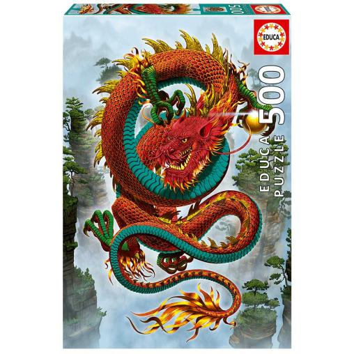 Puzzle Educa Dragón de la Buena Fortuna 500 Piezas