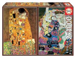 Puzzle Educa El Beso y La Virgen, Gustav Klimt de 2x1000 Pzs