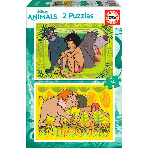 Puzzle Educa El Libro de la Selva de 2 x 48 Piezas