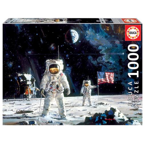 Puzzle Educa El Primer Hombre en la Luna de 1000 Piezas