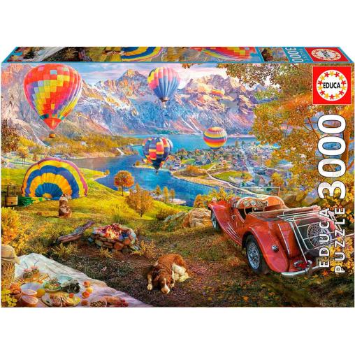 Puzzle Educa El Valle de los Globos de 3000 Piezas