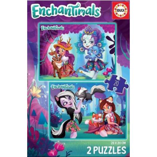 Puzzle Educa Enchantimals de 2 x 20 Piezas