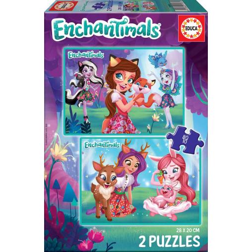 Puzzle Educa Enchantimals de 2 x 48 Piezas