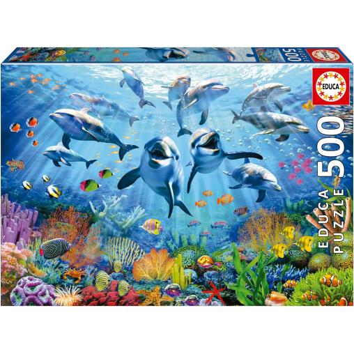 Puzzle Educa Fiesta bajo el Mar de 500 Piezas