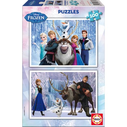 Puzzle Educa La Reine des neiges 2 x 100 pièces