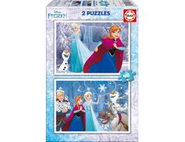 Puzzle Educa La Reine des neiges 2 x 48 pièces