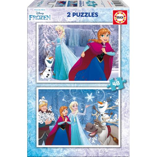 Puzzle Educa La Reine des neiges 2 x 48 pièces