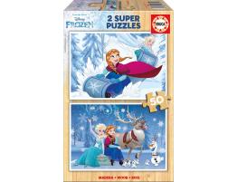 Puzzle Educa Frozen 2 x 50 Piezas Madera