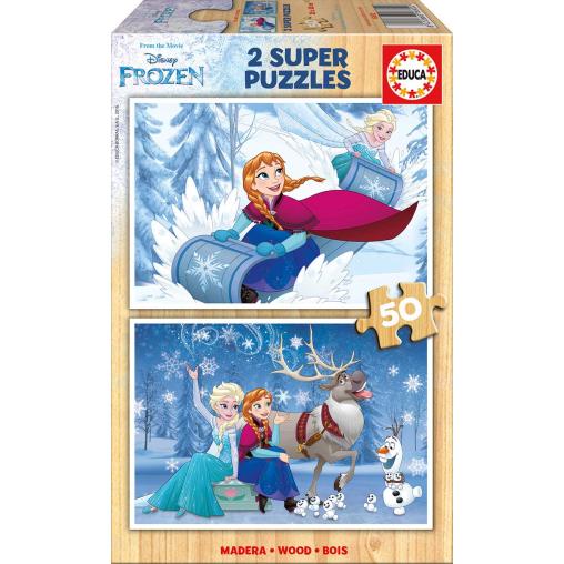 Puzzle Educa Frozen 2 x 50 Piezas Madera