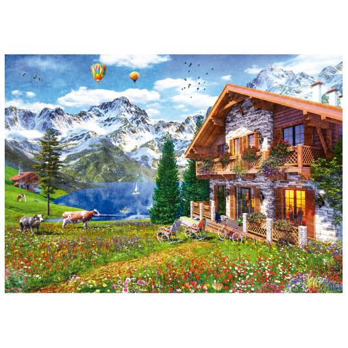 Puzzle Educa Hogar en los Alpes de 4000 Piezas