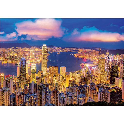 Puzzle Educa Hong Kong Efecto Neón de 1000 Piezas