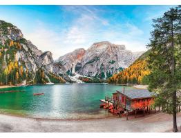 Puzzle Educa Lago Braies en Otoño de 3000 Piezas