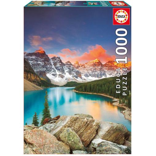 Puzzle Educa Lago Moraine, Banff Canadá de 1000 Piezas