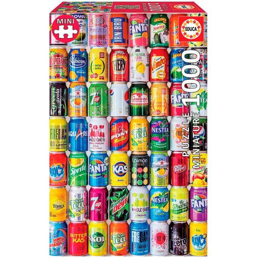 Puzzle Educa Latas 2 (Piezas Miniatura) de 1000 Piezas