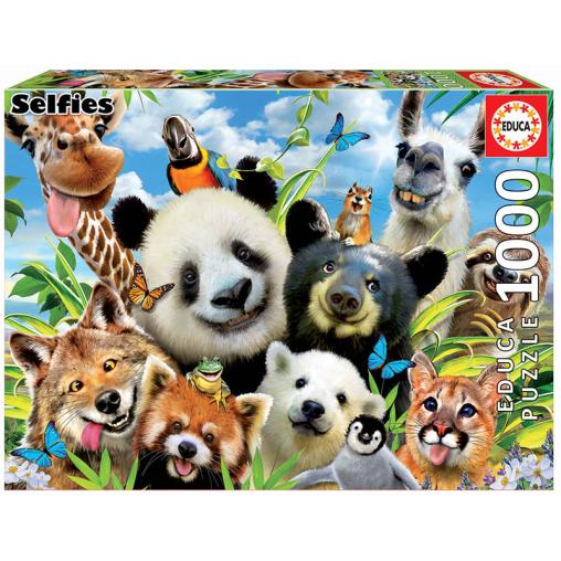 Puzzle Educa Llama Drama Selfie de 1000 Piezas