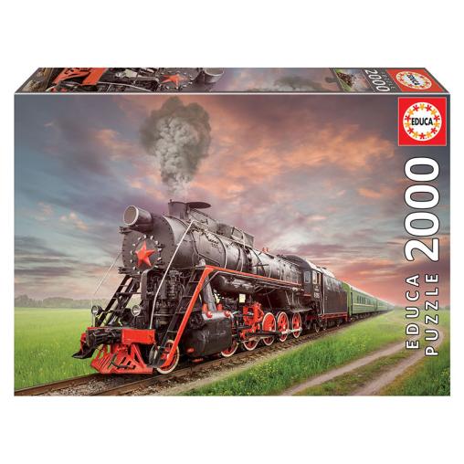 Puzzle Educa Locomotora de Vapor de 2000 Piezas