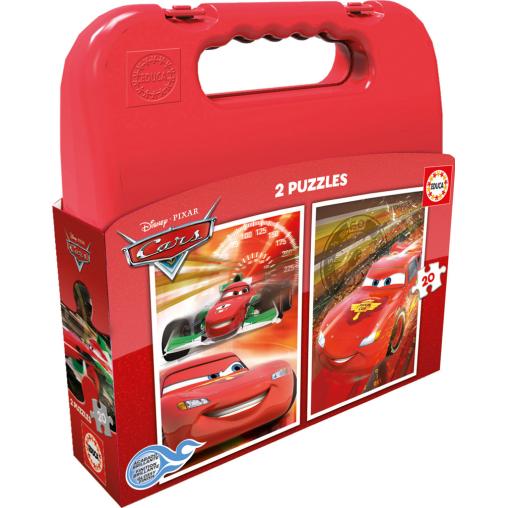 Educa Valise Cars Puzzle 2 x 20 pièces