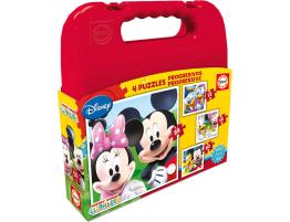 Puzzle Educa Progressive Valise Mickey Mouse