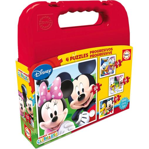 Puzzle Educa Progressive Valise Mickey Mouse