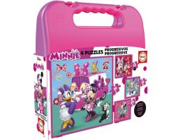 Puzzle Educa Maleta Progresiva Minnie Ayudantes Felices