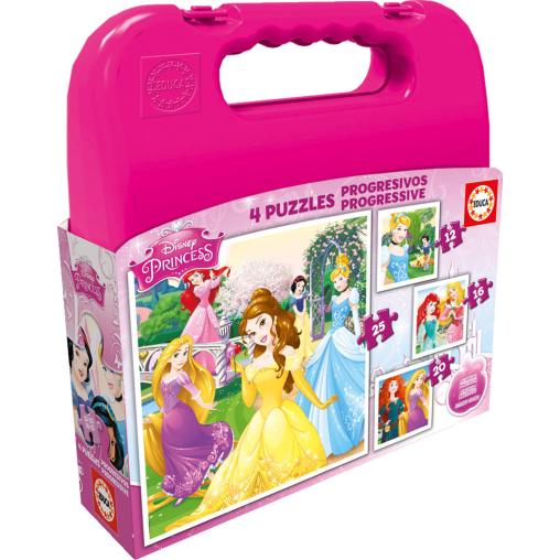 Puzzle Educa Progressive Valise Princesses Disney