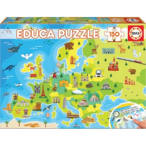 Puzzle Educa Mapa de Europa de 150 Piezas