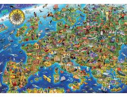 Puzzle Educa Mapa de Europa de 500 Piezas