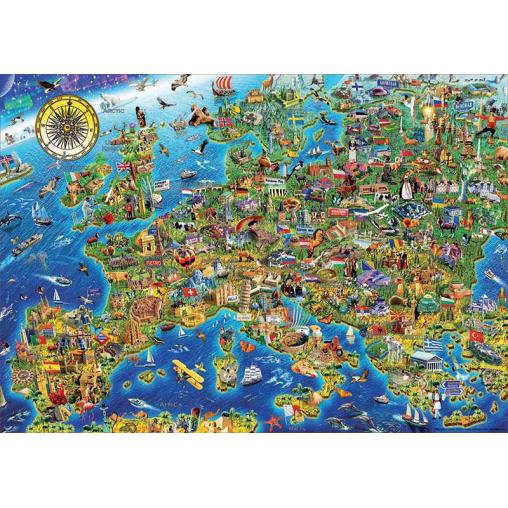 Puzzle Educa Mapa de Europa de 500 Piezas