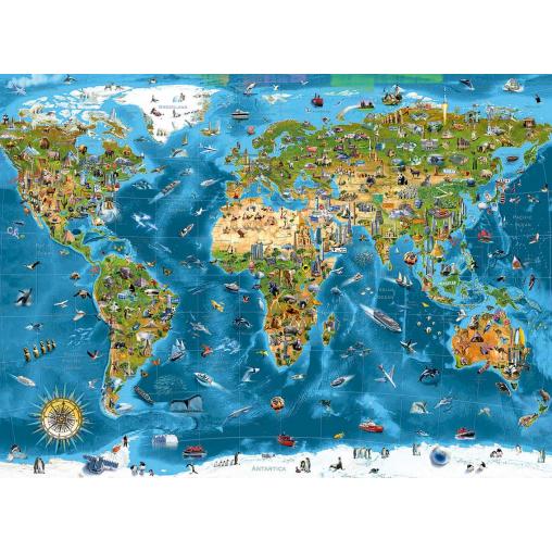 Puzzle Educa Maravillas del Mundo de 1000 Piezas