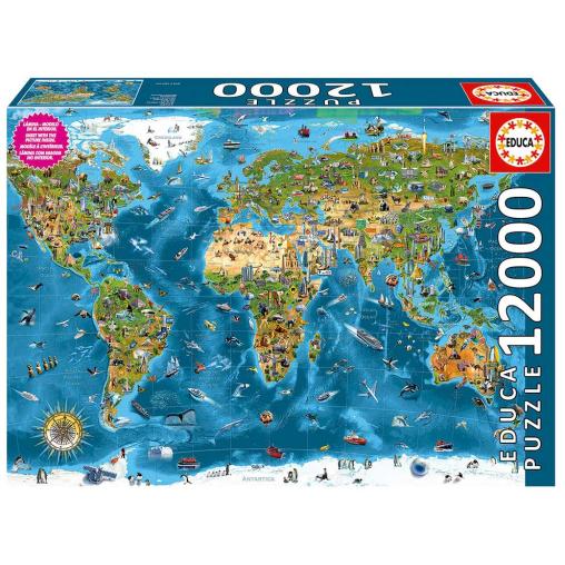 Puzzle Educa Maravillas del Mundo de 12000 Piezas