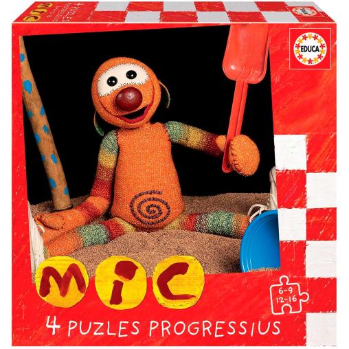 Puzzle Educa Mic Progresivo de 6+9+12+16 Piezas