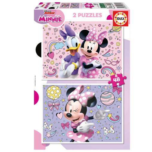 Puzzle Educa Minnie de 2 x 48 Piezas