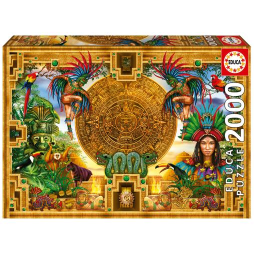 Puzzle Educa Montaje Azteca Maya de 2000 Piezas