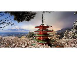 Puzzle Educa Monte Fuji y Pagoda Chureito, Japón de 3000 Piezas