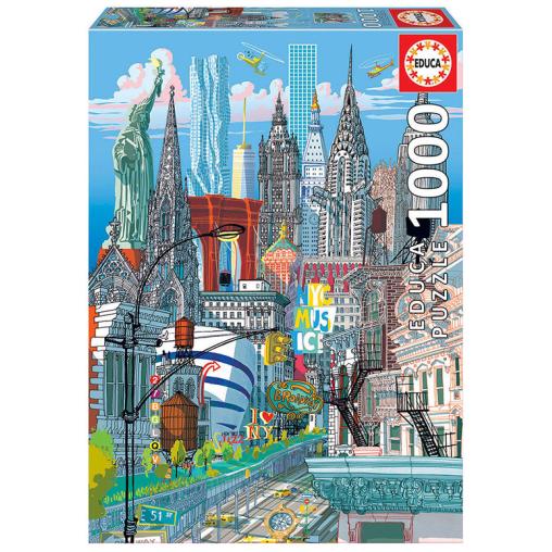 Puzzle Educa Nueva York de 1000 Piezas