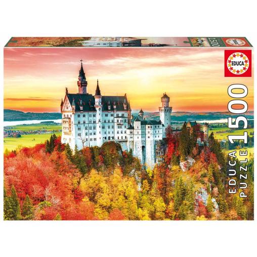 Puzzle Educa Otoño en Neuschwanstein de 1500 Piezas