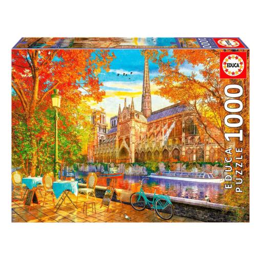 Puzzle Educa Otoño en Notre Dame de 1000 Piezas