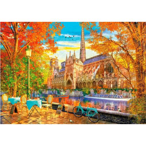 Puzzle Educa Otoño en Notre Dame de 1000 Piezas