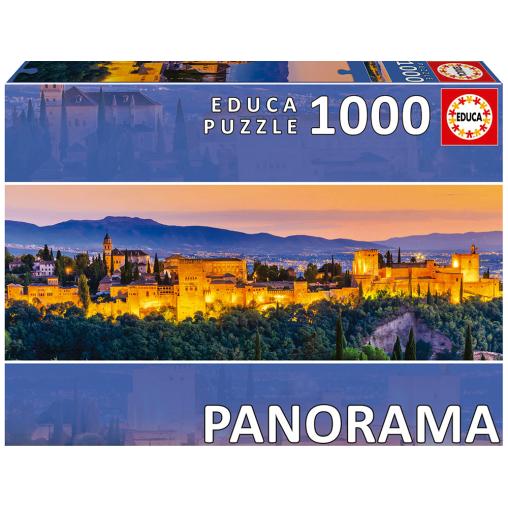 Puzzle Educa Panorama Alhambra, Granada de 1000 Piezas