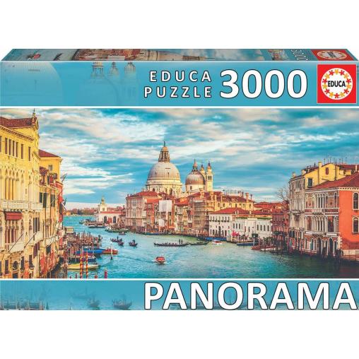 Puzzle Educa Panorama Gran Canal de Venecia de 3000 Piezas