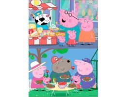 Puzzle Educa Peppa Pig de 2 x 25 Piezas Madera