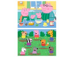 Puzzle Educa Peppa Pig de 2 x 25 Piezas Madera