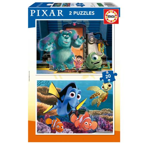 Puzzle Educa Pixar de 2 x 20 Piezas