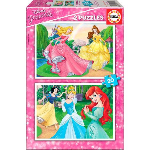 Puzzle Educa Pricesas Disney de 2 x 20 Piezas