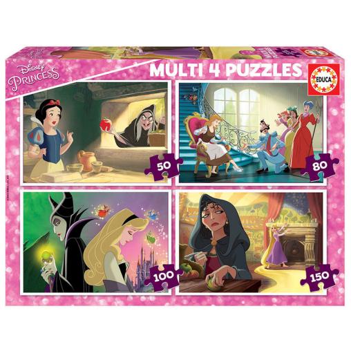 Puzzle Educa Princesa y Villanas Multi Progresivo 50+80+100+150