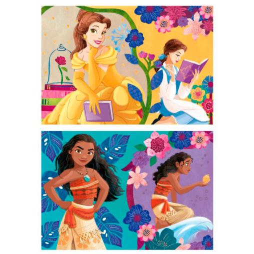 Puzzle Educa Princesas Disney de 2 x 25 Piezas Madera