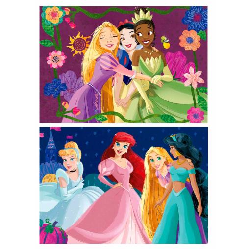 Puzzle Educa Princesas Disney de 2 x 50 Pzs Madera